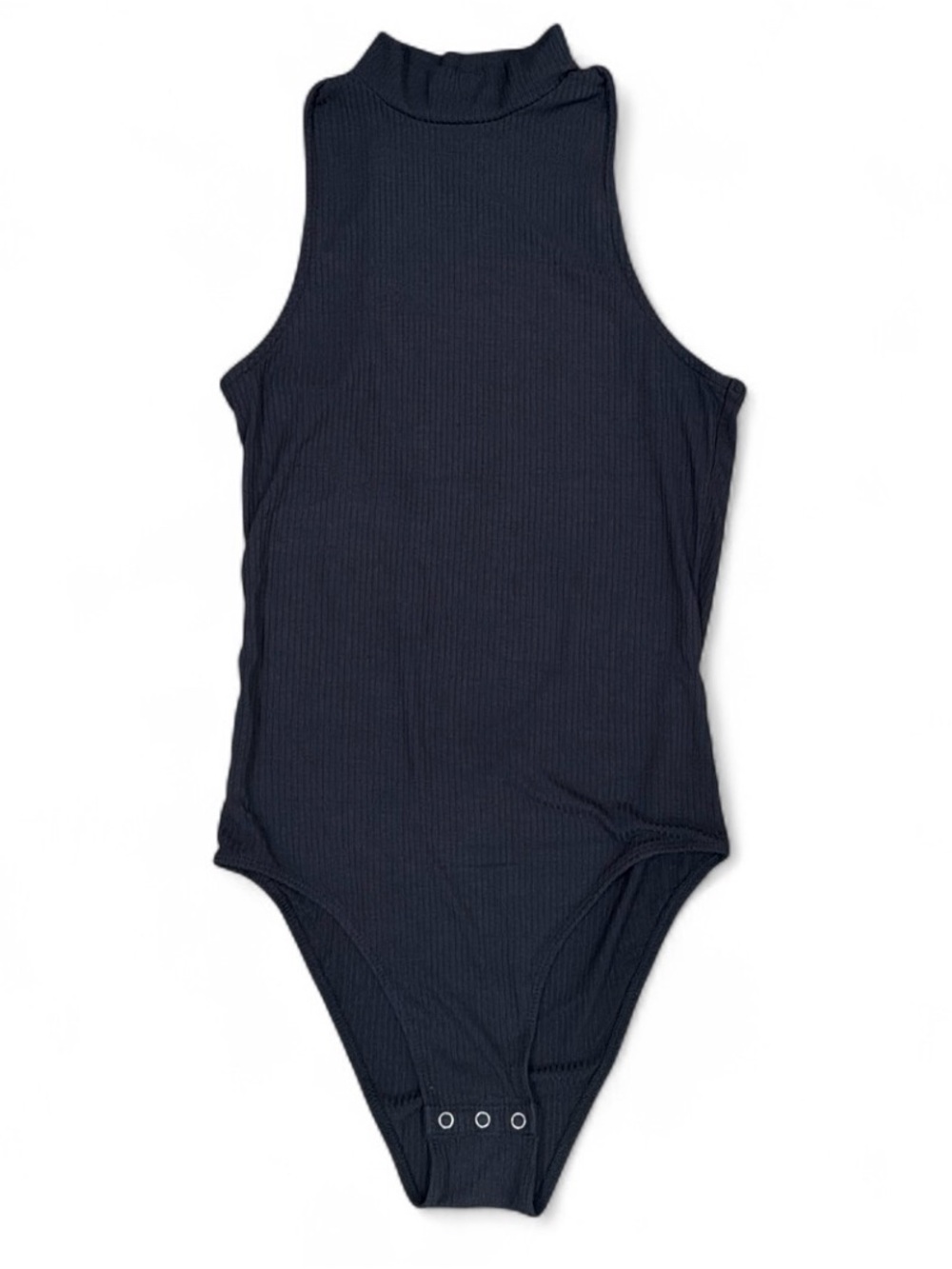 Hollister Black Ribbed High Neck Bodysuit